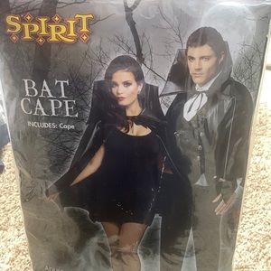 Bat Cape Spirit Halloween Adult Costume Black New vampire